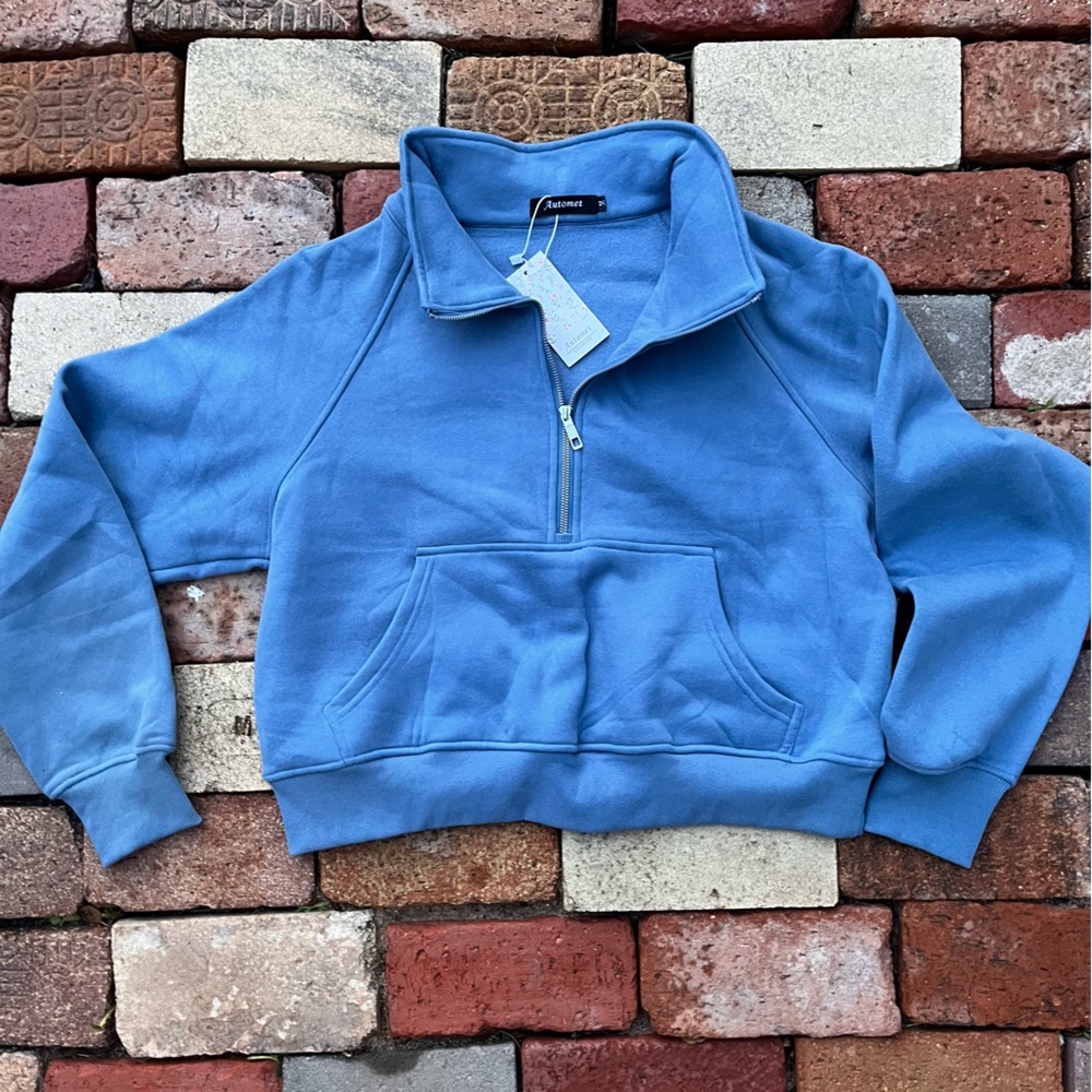 Champion Blue Quarter-Zip Sweatshirt